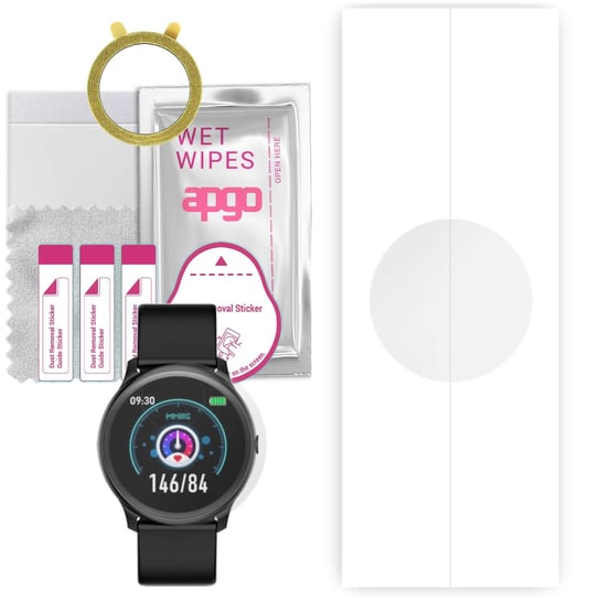 1x Folia hydrożelowa do Smartwatch AW80 - apgo Smartwatch Hydrogel Protection Ochrona na ekran smartwatcha apgo