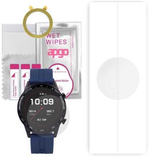 1x Folia hydrożelowa do Vector Smart Sport SET - apgo Smartwatch Hydrogel Protection Ochrona na ekran smartwatcha apgo
