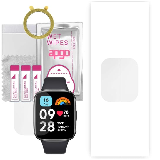 1x Folia hydrożelowa do Xiaomi Redmi Watch 3 Active - apgo Smartwatch Hydrogel Protection Ochrona na ekran smartwatcha apgo