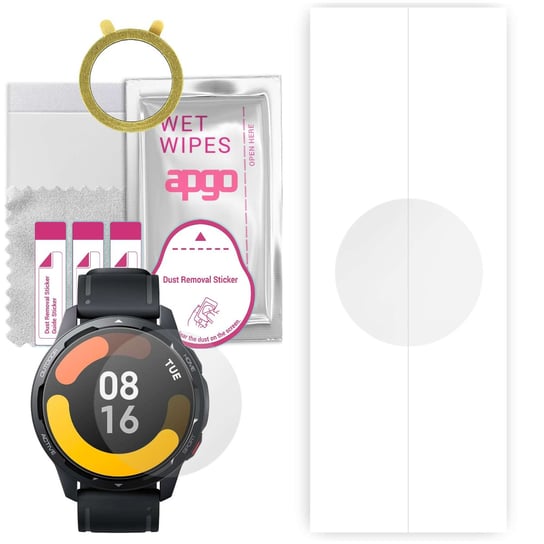 1x Folia hydrożelowa do Xiaomi Watch S1 Active - apgo Smartwatch Hydrogel Protection Ochrona na ekran smartwatcha apgo