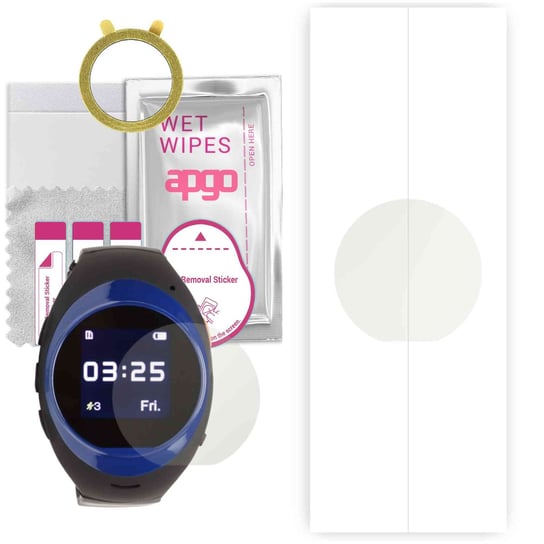 1x Folia hydrożelowa MATOWA do Garett GPS 2 - apgo Smartwatch Hydrogel MATTE Protection Ochrona na ekran smartwatcha apgo