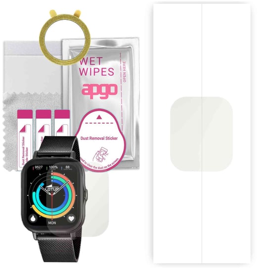 1x Folia hydrożelowa MATOWA do Lotus Smartwatch 50046/1 - apgo Smartwatch Hydrogel MATTE Protection Ochrona na ekran smartwatcha apgo