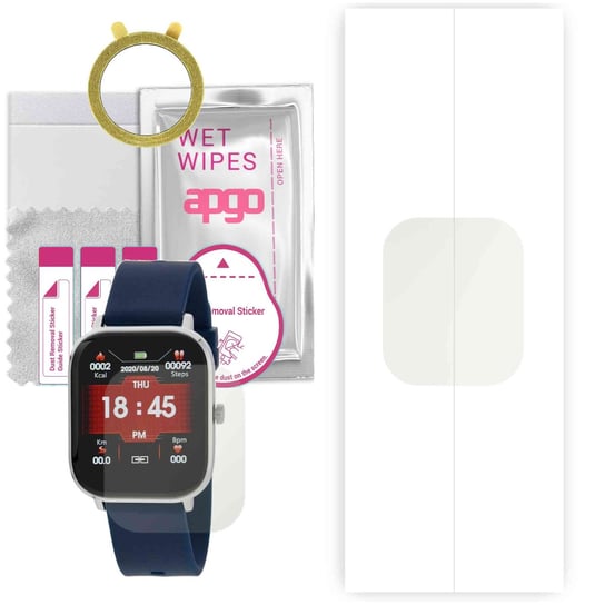 1x Folia hydrożelowa MATOWA do Marea Bluetooth Talk Collection - apgo Smartwatch Hydrogel MATTE Protection Ochrona na ekran smartwatcha apgo