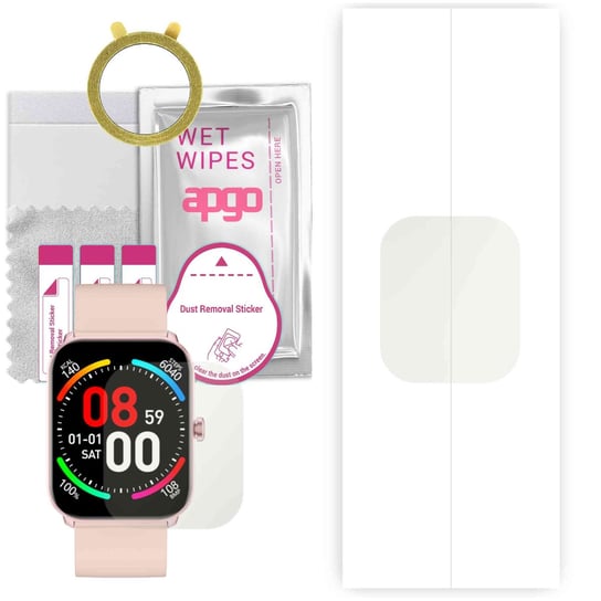 1x Folia hydrożelowa MATOWA do Maxcom FW36 Aurum - apgo Smartwatch Hydrogel MATTE Protection Ochrona na ekran smartwatcha apgo