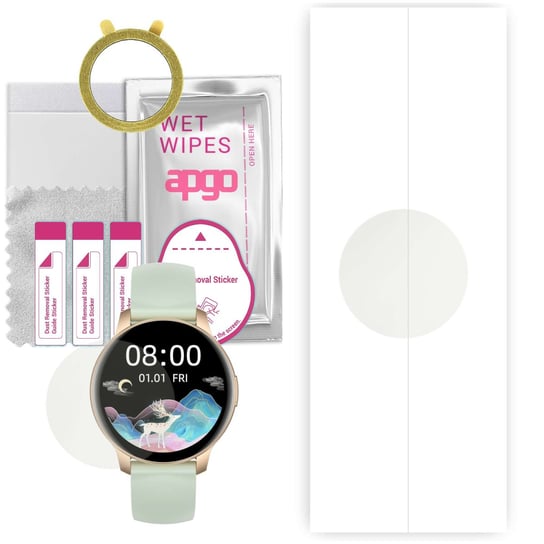 1x Folia hydrożelowa MATOWA do Oro-Med Oro-Active Pro1 - apgo Smartwatch Hydrogel MATTE Protection Ochrona na ekran smartwatcha apgo