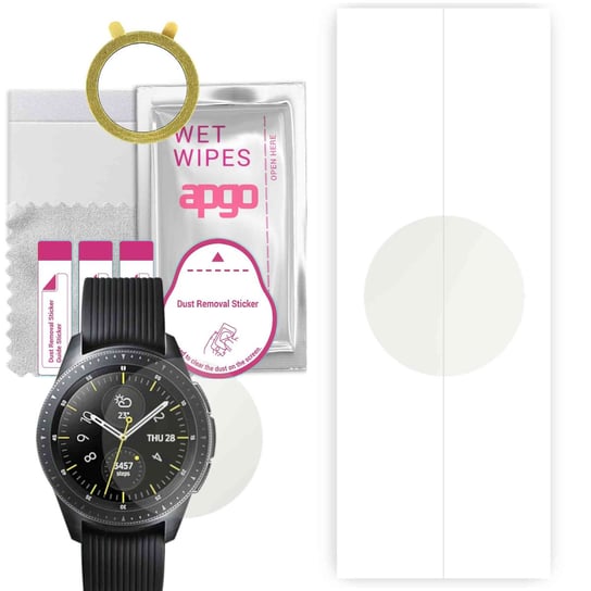 1x Folia hydrożelowa MATOWA do Samsung Galaxy Watch 42MM - apgo Smartwatch Hydrogel MATTE Protection Ochrona na ekran smartwatcha apgo