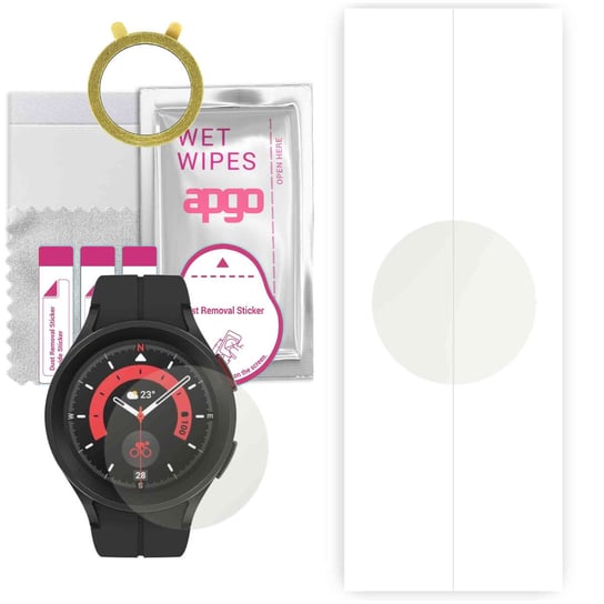 1x Folia hydrożelowa MATOWA do Samsung Galaxy Watch 5 Pro 45mm - apgo Smartwatch Hydrogel MATTE Protection Ochrona na ekran smartwatcha apgo