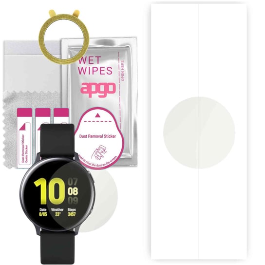 1x Folia hydrożelowa MATOWA do Samsung Galaxy Watch Active 2 44mm - apgo Smartwatch Hydrogel MATTE Protection Ochrona na ekran smartwatcha apgo
