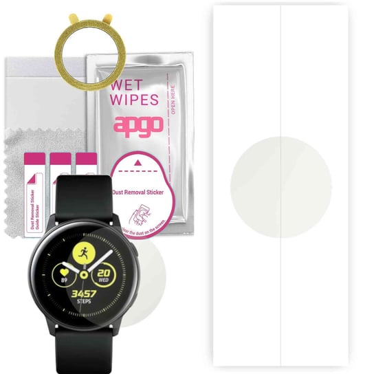 1x Folia hydrożelowa MATOWA do Samsung Galaxy Watch Active - apgo Smartwatch Hydrogel MATTE Protection Ochrona na ekran smartwatcha apgo