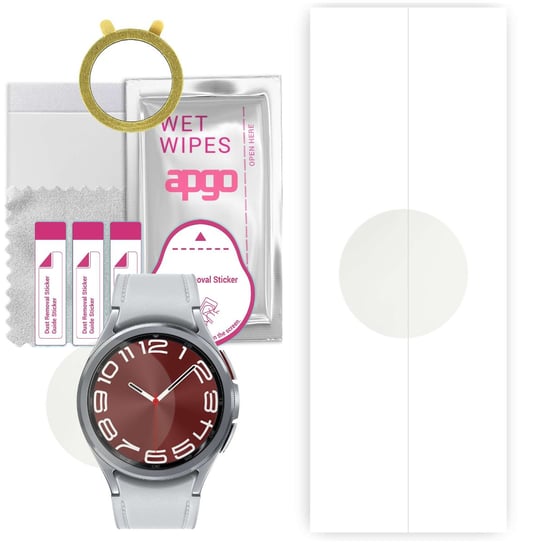 1x Folia hydrożelowa MATOWA do Samsung Galaxy Watch Classic 6 43mm - apgo Smartwatch Hydrogel MATTE Protection Ochrona na ekran smartwatcha apgo