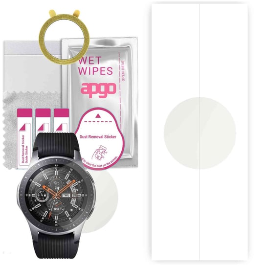 1x Folia hydrożelowa MATOWA do Samsung Galaxy Watch LTE - apgo Smartwatch Hydrogel MATTE Protection Ochrona na ekran smartwatcha apgo