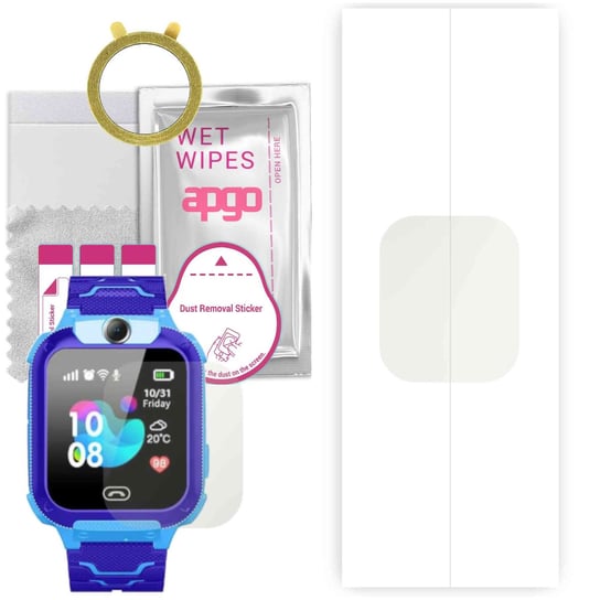 1x Folia hydrożelowa MATOWA do Smartwatch dla dzieci Q12 - apgo Smartwatch Hydrogel MATTE Protection Ochrona na ekran smartwatcha apgo