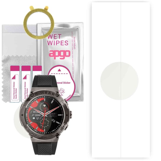 1x Folia hydrożelowa MATOWA do Watchmark Fashion G-Wear - apgo Smartwatch Hydrogel MATTE Protection Ochrona na ekran smartwatcha apgo