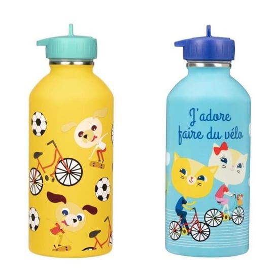 2 Butelki na wodę dla dzieci - Rower Youdoit