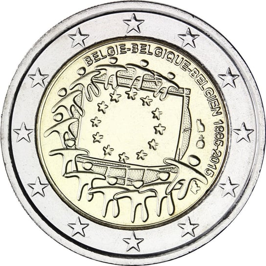 2 euro 2015 30-lecie istnienia flagi europejskiej (Belgia) Mennicza (UNC) Narodowy Bank Polski