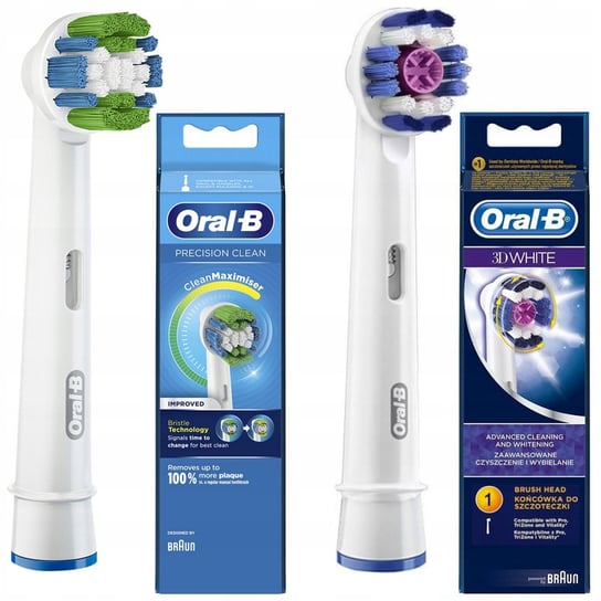 2 Końcówki Oral-B Precision Clean 3D White Oral-B