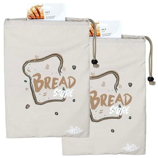 2 materiałowe woreczki na chleb 28 x 38 cm Inna marka