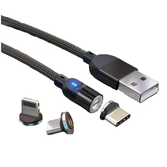 2 METROWY kabel magnetyczny fast charge 3 ADAPTERY DSJ