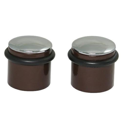 2 odbojniki metalowo gumowe w kolorze brązowym, model ORING, włoskiej firmy BOLIS. Dyskretne rozwiązanie zapewniające estetyczny wygląd i pełną funkcjonalność. Cena dotyczy 2 sztuk odbojników! BOLIS