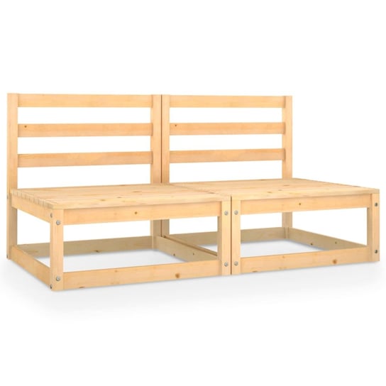 2-osobowa sofa ogrodowa, lite drewno sosnowe vidaXL