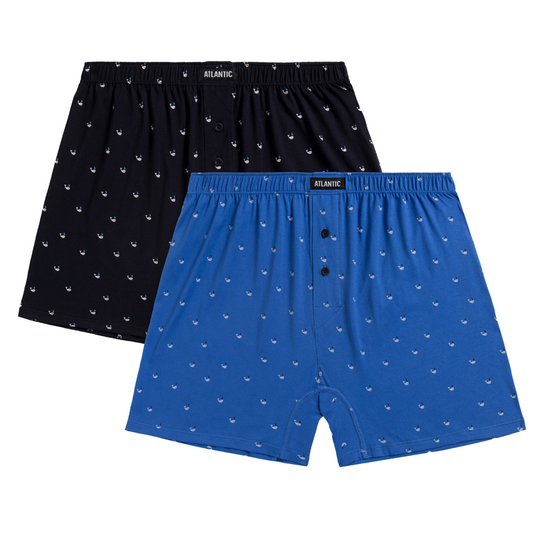 2-pack bokserki męskie luźne-l Atlantic