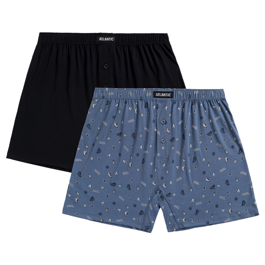 2-pack bokserki męskie luźne-m Atlantic