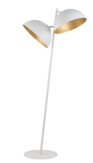 2-punktowa Lampa stojąca Sfera podłogowa biała złota Sigma