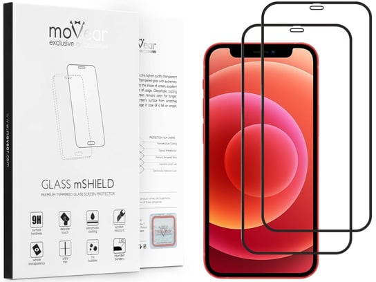 2 Szt. moVear 2.5D Max Matt - Matowe Szkło Hartowane Do Apple Iphone 12 Mini (5.4") Na Cały Ekran Antyrefleksyjne, Do Etui, Fullglue, 9H moVear