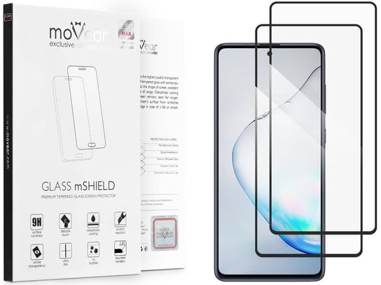 2 szt. moVear 2.5D MAX - Szkło hartowane do Samsung Galaxy Note 10 Lite (6.7") na Cały Ekran Do Etui, fullGlue, 9H moVear