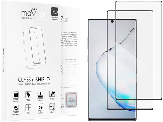 2 szt. moVear 3D - Szkło hartowane do Samsung Galaxy Note 10 (6.3") na Cały Ekran edgeGlue, 9H moVear