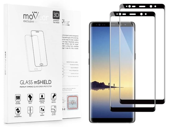 2 szt. moVear 3D - Szkło hartowane do Samsung Galaxy Note 8 (6.3") na Cały Ekran edgeGlue, 9H moVear