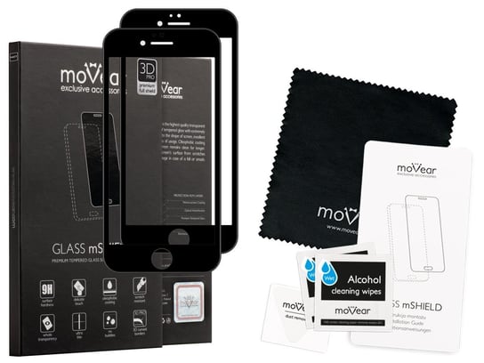 2 szt. moVear GLASS mSHIELD 3D PRO MATT na iPhone 6 Plus / 6s Plus Matowe Szkło Hartowane na Cały Ekran, Antyrefleksyjne, 9H moVear