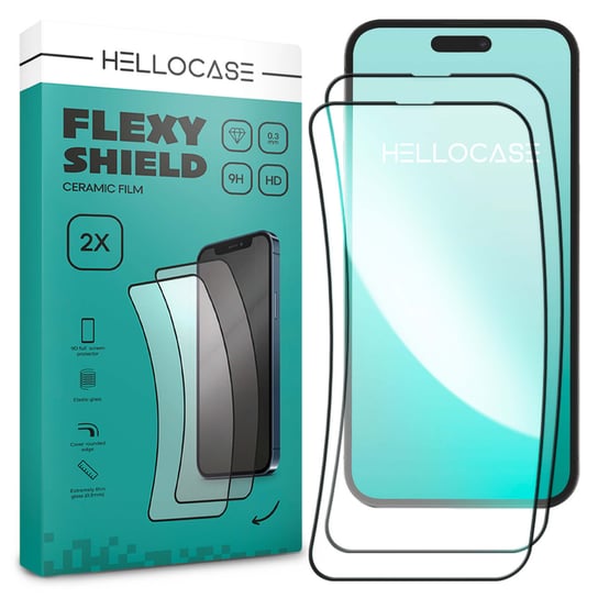 2 Sztuki | Folia Ochronna Do Iphone 12 Pro Max Szkło Pełne Na Cały Ekran 5D Hello Case