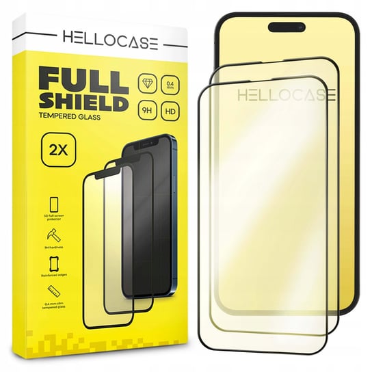 2 Sztuki | Szkło Hartowane Do Iphone 14 Plus Pełne Na Cały Ekran Folia 5D Hello Case