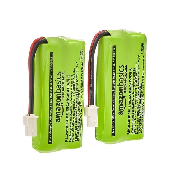 2 x AKUMULATOR bateria do telefonu bezprzewodowego 2,4V 600 mAh NiMH zamiennik Amazon Basics Amazon Basics