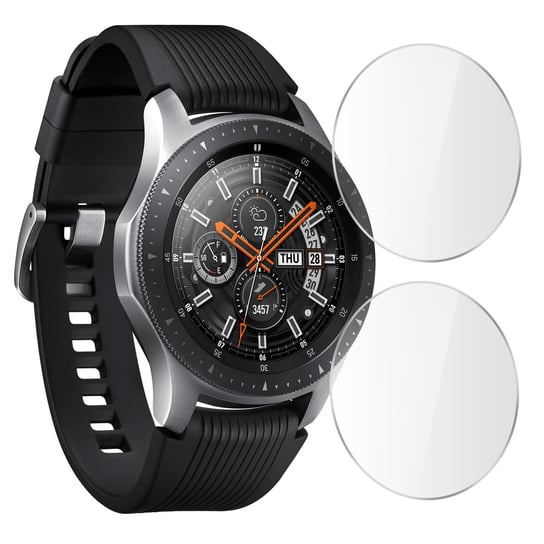 2 x Chroniony ekran ze szkła hartowanego Galaxy Watch 46 mm Przezroczysty Avizar