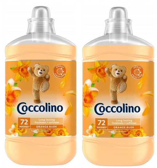 2 x COCCOLINO Splash Orange Rush Skoncentrowany płyn do płukania tkanin 1,8l COCCOLINO