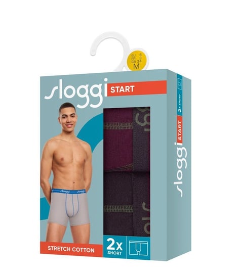 2 X Majtki Męskie Sloggi Men Start Short C2P Box-XL Sloggi Men