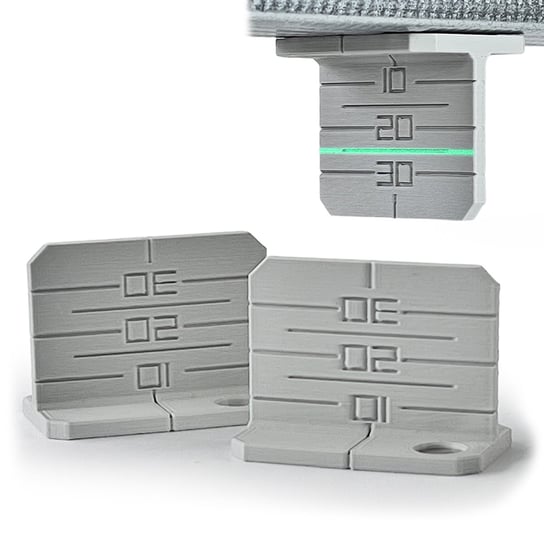 2 x znacznik na magnes do poziomowania profili aluminiowych CD60 płyt G-K Kajawis