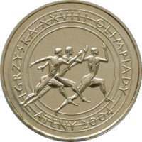 2 zł 2004 - Igrzyska XXVIII Olimpiady – Ateny  (woreczek 50 szt.) Mennicza (UNC) Narodowy Bank Polski
