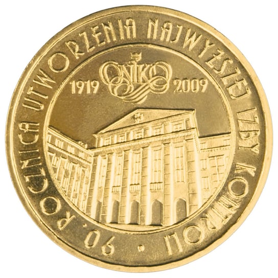 2 zł 2009 - 90. rocznica utworzenia Najwyższej Izby Kontroli Mennicza (UNC) Narodowy Bank Polski