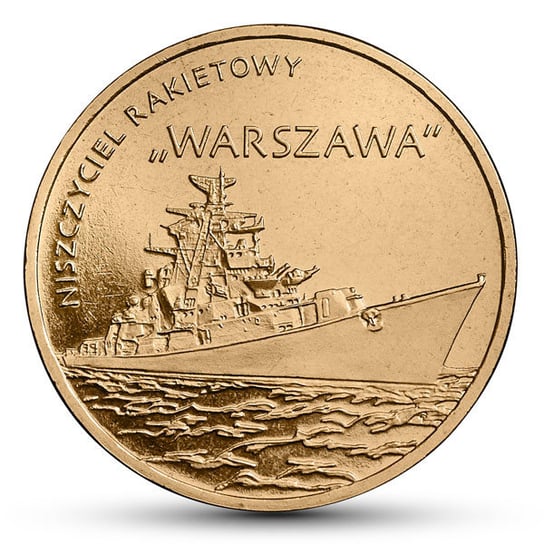 2 zł 2013 - Polskie okręty: Niszczyciel rakietowy „Warszawa”  (woreczek 50 szt.) Mennicza (UNC) Narodowy Bank Polski