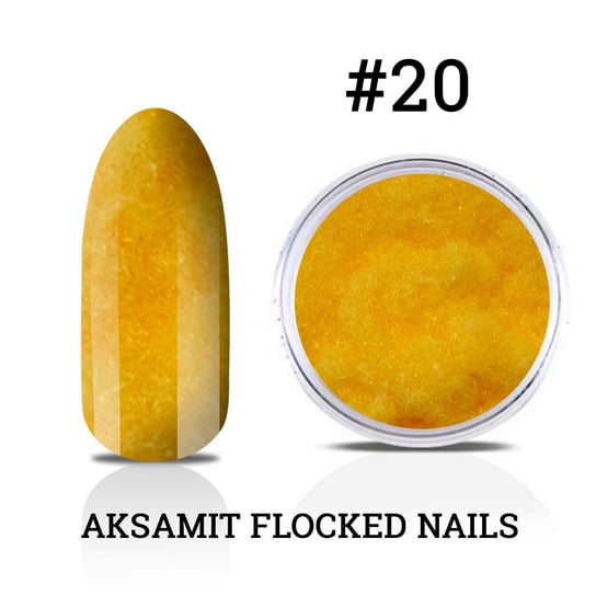20. Aksamit Flocked Nails - efekt zamszu do zdobień na lakier hybrydowy, żel uv i akryl Inna marka