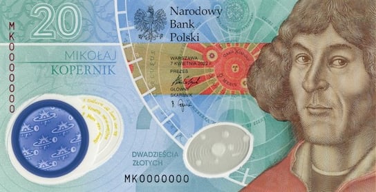 20 zł Mikołaj Kopernik banknot Mennica Gdańska