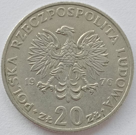 20 Złotych 1976 Marceli Nowotko Znakomity (XF) Narodowy Bank Polski