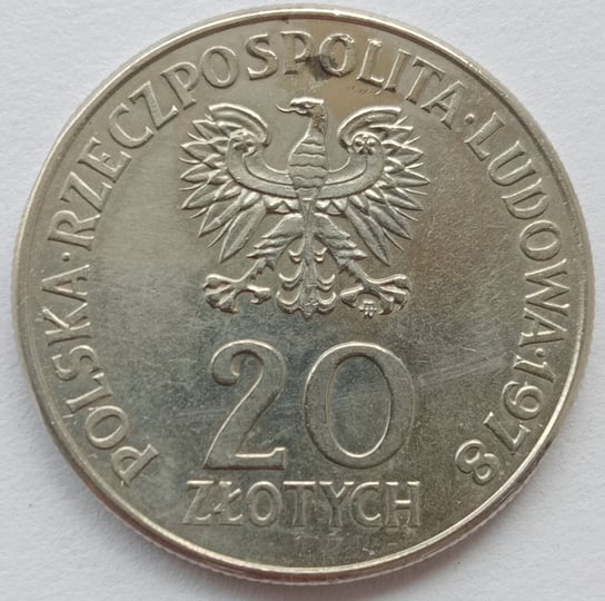 20 Złotych 1978 Maria Konopnicka Znakomity (XF) Narodowy Bank Polski