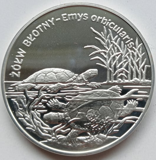 20 Złotych 2002 Zwierzęta świata - żółw błotny Mennicza (UNC) Narodowy Bank Polski