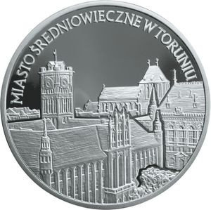 20 Złotych 2007 Zabytki kultury w Polsce - miasto średniowieczne w Toruniu Mennicza (UNC) Narodowy Bank Polski
