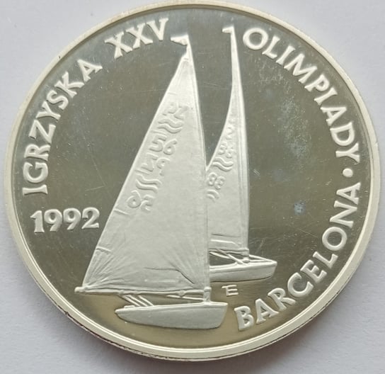 200 000 Złotych 1991Igrzyska XXV Olimpiady, Barcelona 1992 - Żeglarstwo Mennicza (UNC) Narodowy Bank Polski