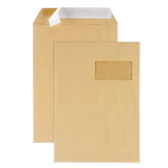 200 kieszonek z papieru kraft z okienkiem - 22,9 x 32,4 cm Youdoit